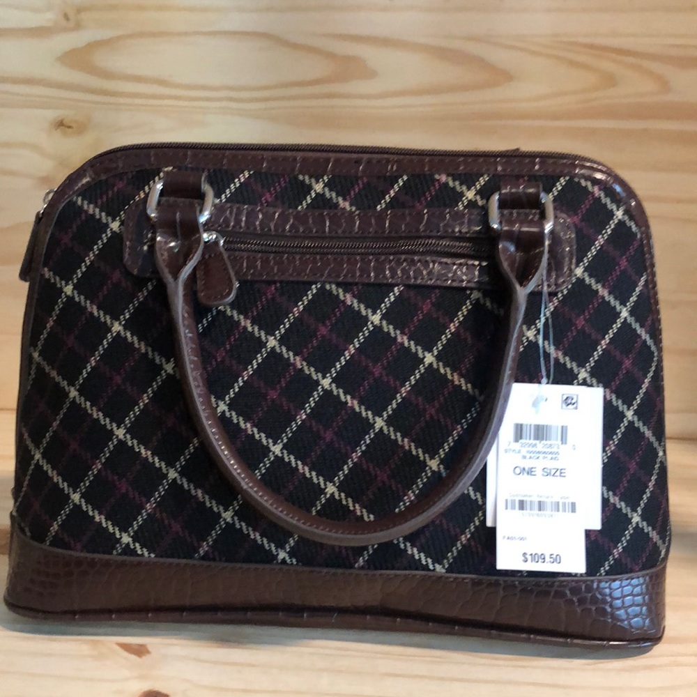 Giani Bernini Black Plaid Handbag